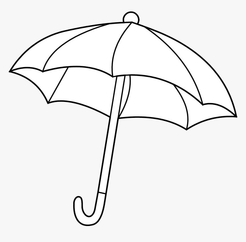 Umbrella coloring pages