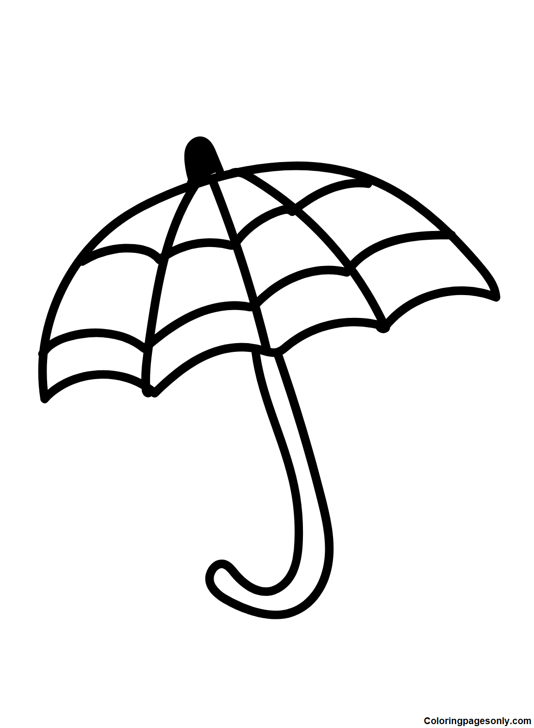 Umbrella coloring pages printable for free download