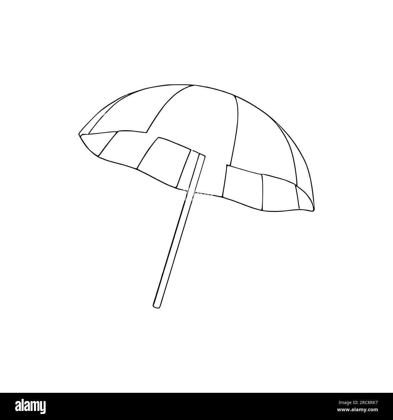 Coloring book umbrella line art umbrella coloring page umbrella stock vector image art