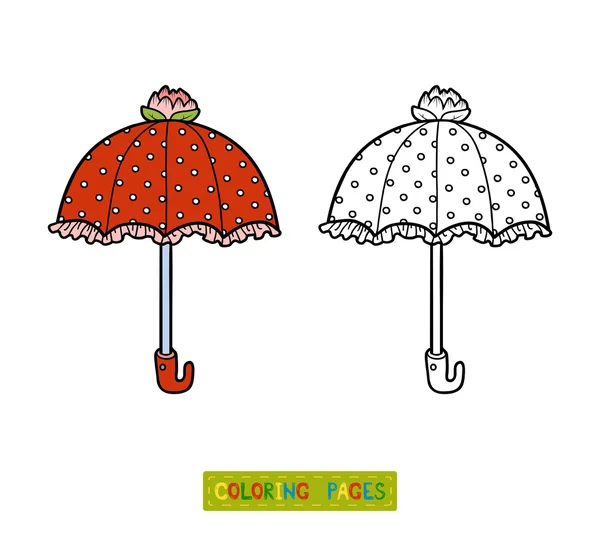 Coloring book for children umbrella stock vector by ksenyasavva