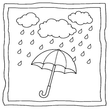 Umbrella coloring book umbrella coloring pages by abdell hida tpt