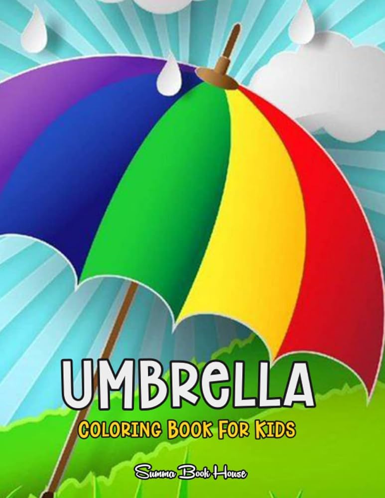 Umbrella coloring book for kids beautiful umbrella coloring book for children with awesome umbrella coloring pages lover kids summa book house books