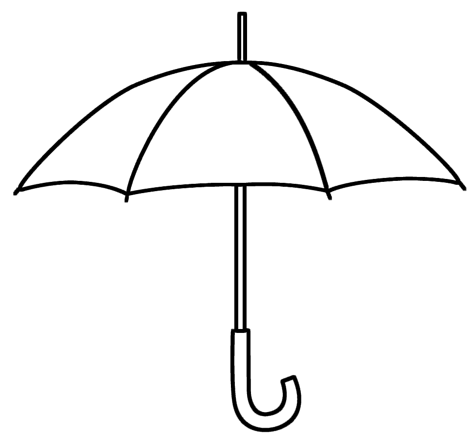 Umbrella coloring pages