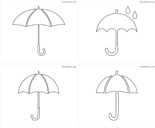 Free printable umbrella coloring pages for kids â