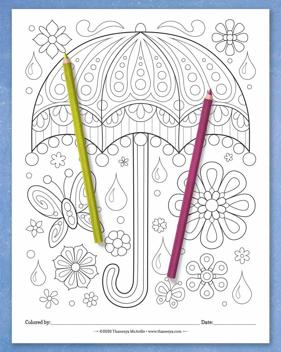 Happy hodgepodge coloring pages