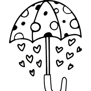 Umbrella coloring pages printable for free download