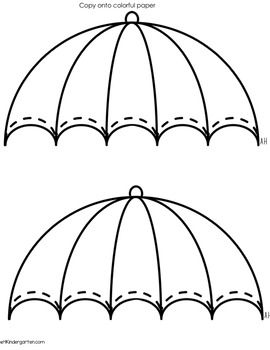Sight word umbrella craft april editable tpt
