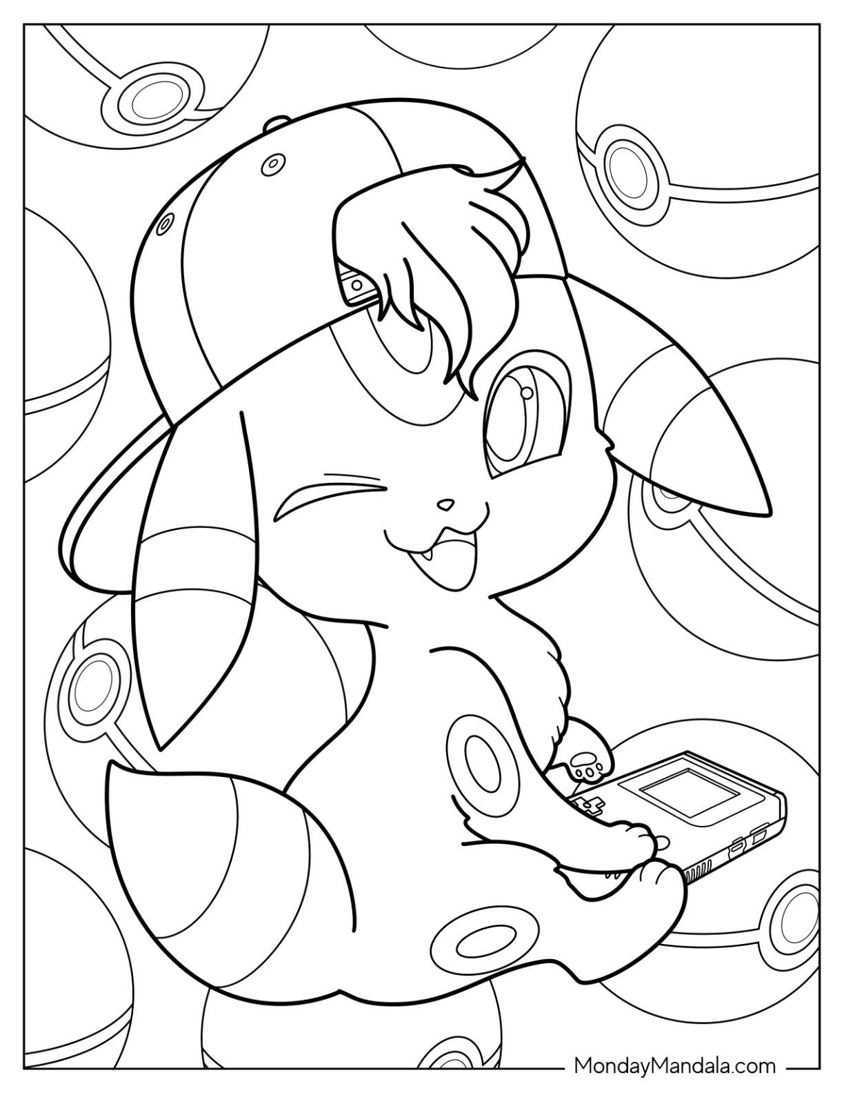 Umbreon coloring pages free pdf printables