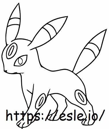 Umbreon coloring page