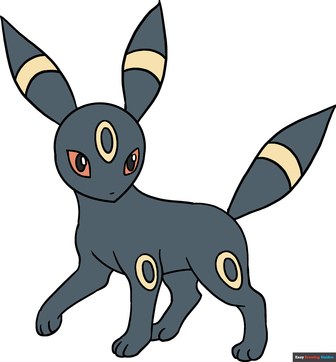 How to draw umbreon from pokãmon