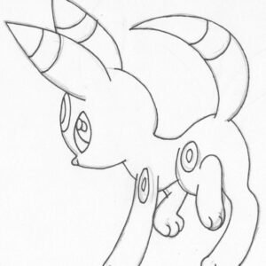 Umbreon coloring pages printable for free download