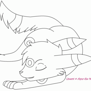 Umbreon coloring pages printable for free download