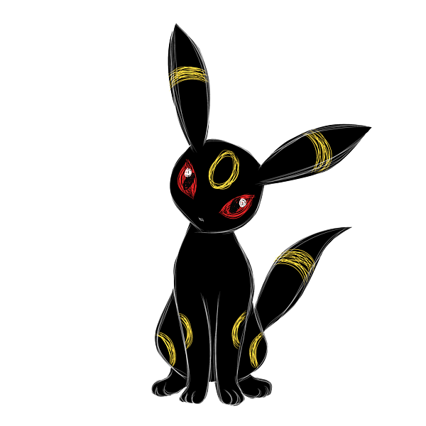 Umbreon pokemon beach sheet by john gerald tubale