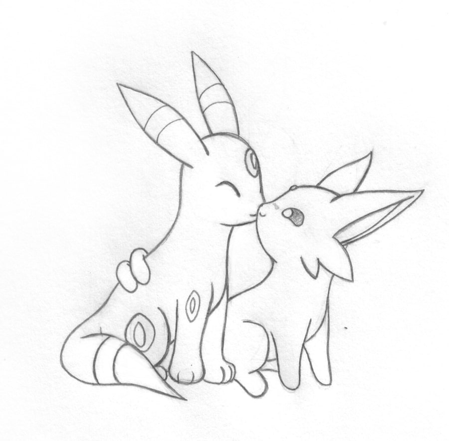 Printable umbreon coloring pages