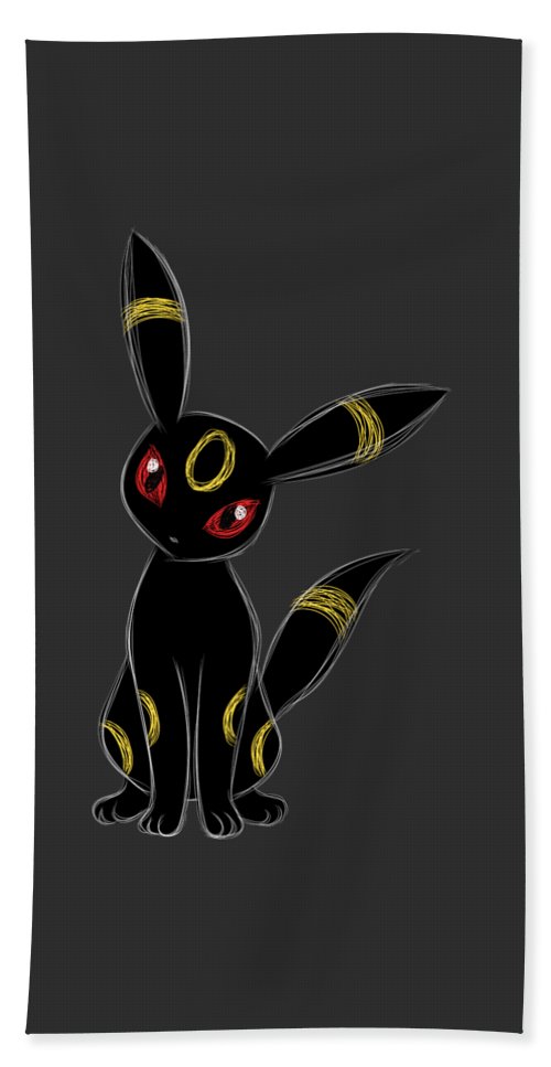 Umbreon pokemon beach sheet by john gerald tubale