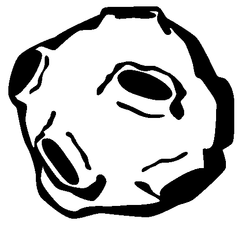 Asteroid coloring page