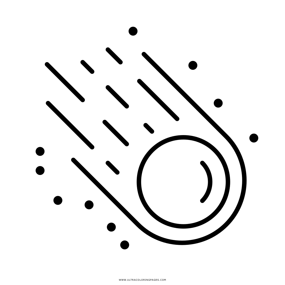 Asteroid coloring page
