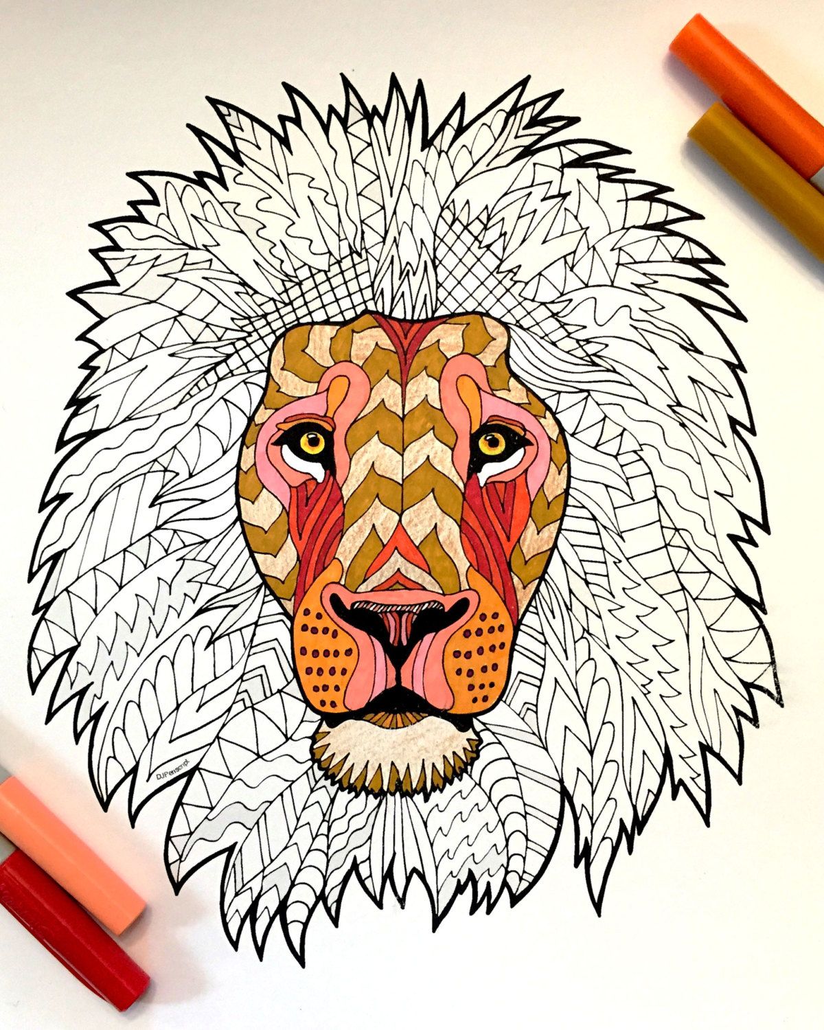 Leãn pãgina para colorear de animales en pdf