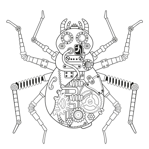 Imãgenes fotos de stock objetos en d y vectores sobre coloring page steampunk