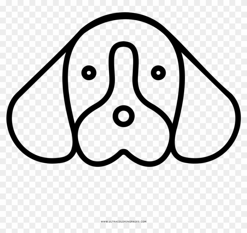 Dog face coloring page