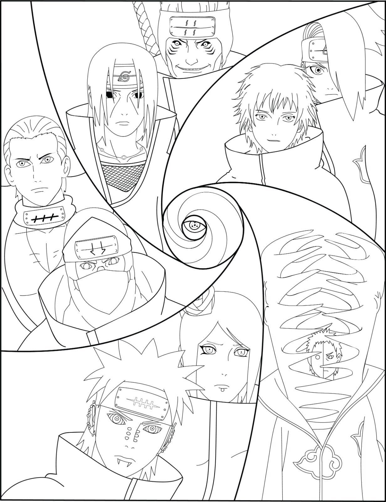 Naruto coloring pages