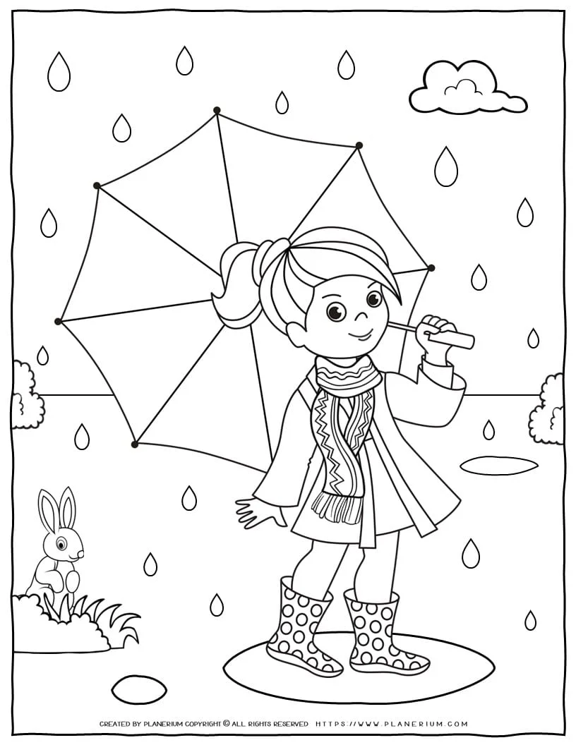 Fall coloring page