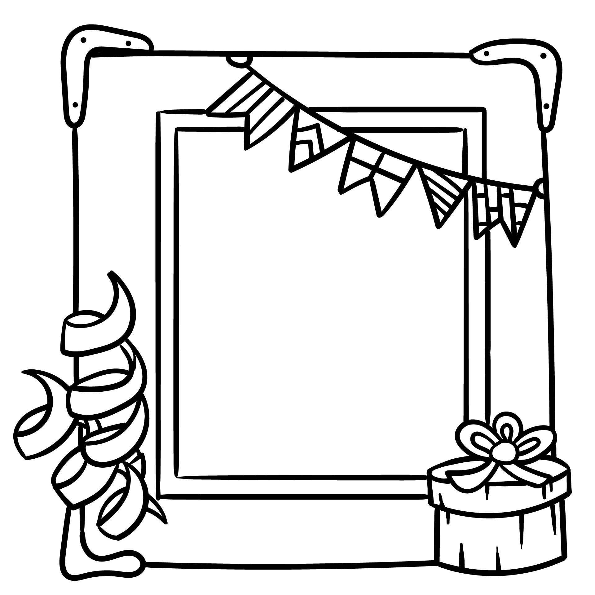Best printable coloring page picture frame pdf for free at printablee picture frame template printable coloring pages coloring pages