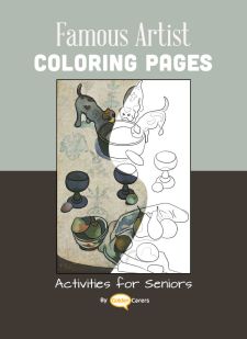 Coloring templates for seniors the elderly