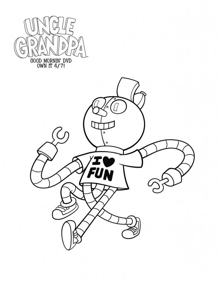 Free printable coloring pages uncle grandpa uncle grandpa cartoon cartoon coloring pages