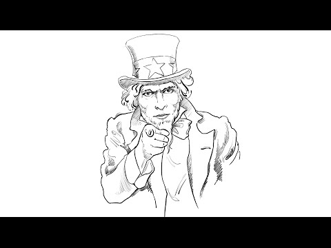 How to draw uncle sa
