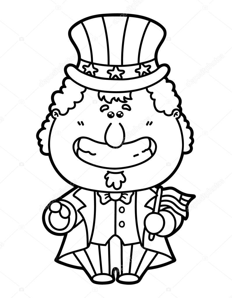 Funny uncle sam stock vector by boyusya
