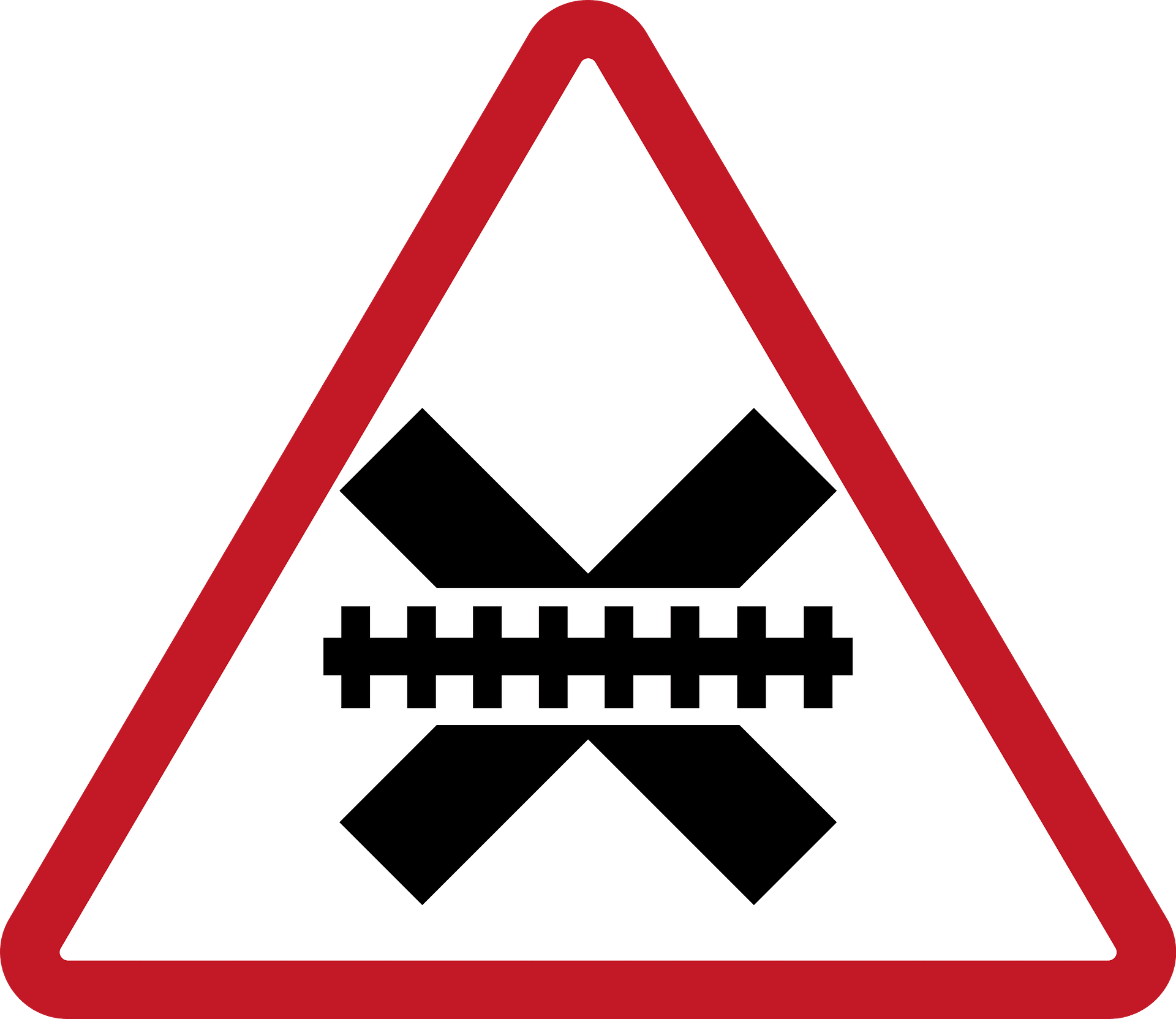 Uncontrolled railroad crossing ahead sign in philippines clipart free download transparent png