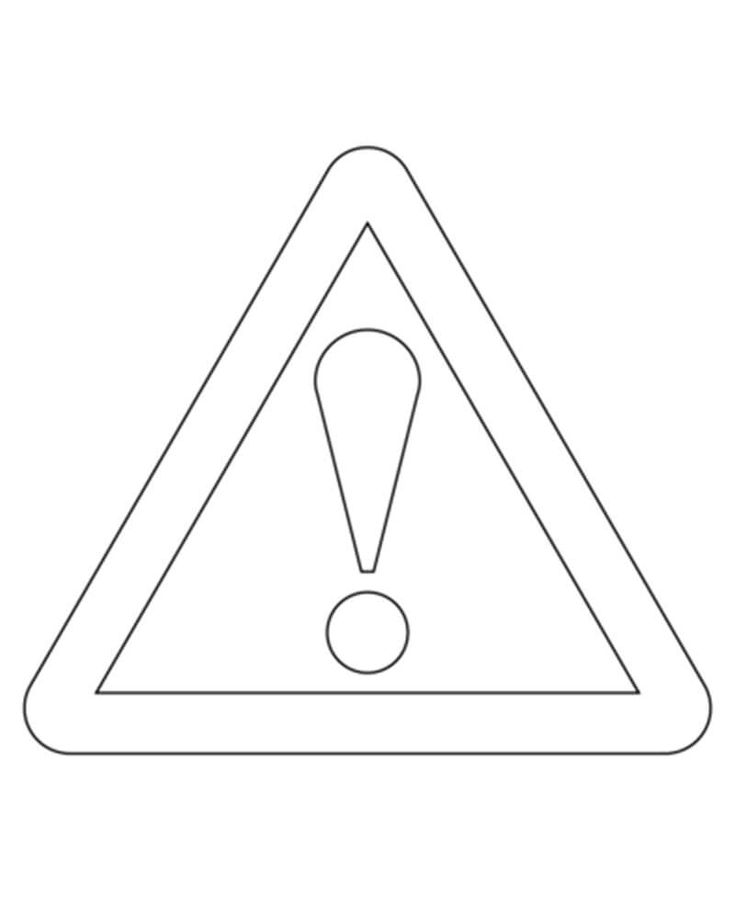 Train railway crossing sign coloring page