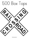 Railroad crossing coloring page