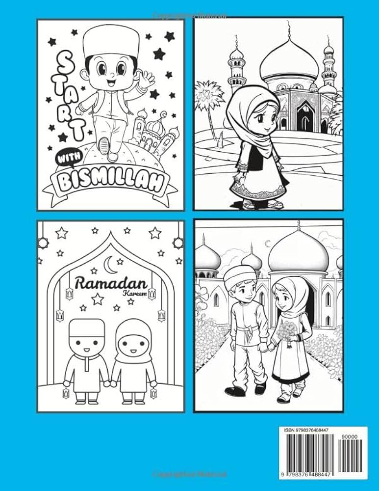 Ramadan loring book for kids ages