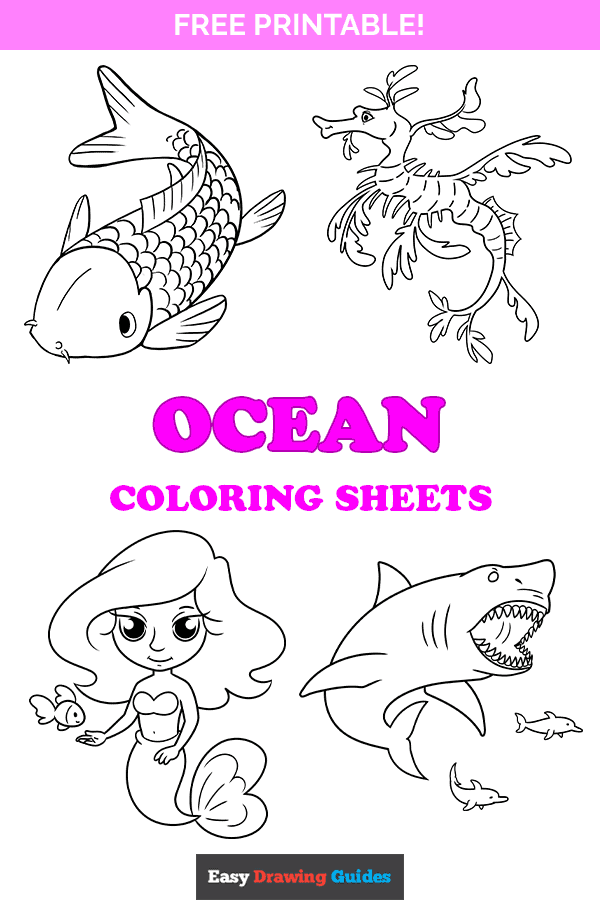 Free printable ocean coloring pages for kids