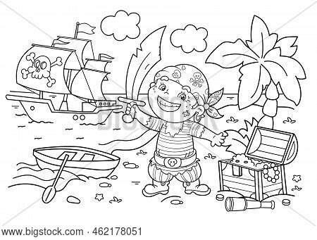 Coloring page outline vector photo free trial bigstock