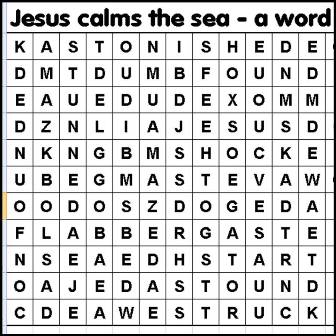 Calming the storm word search