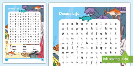 Under the sea free word search