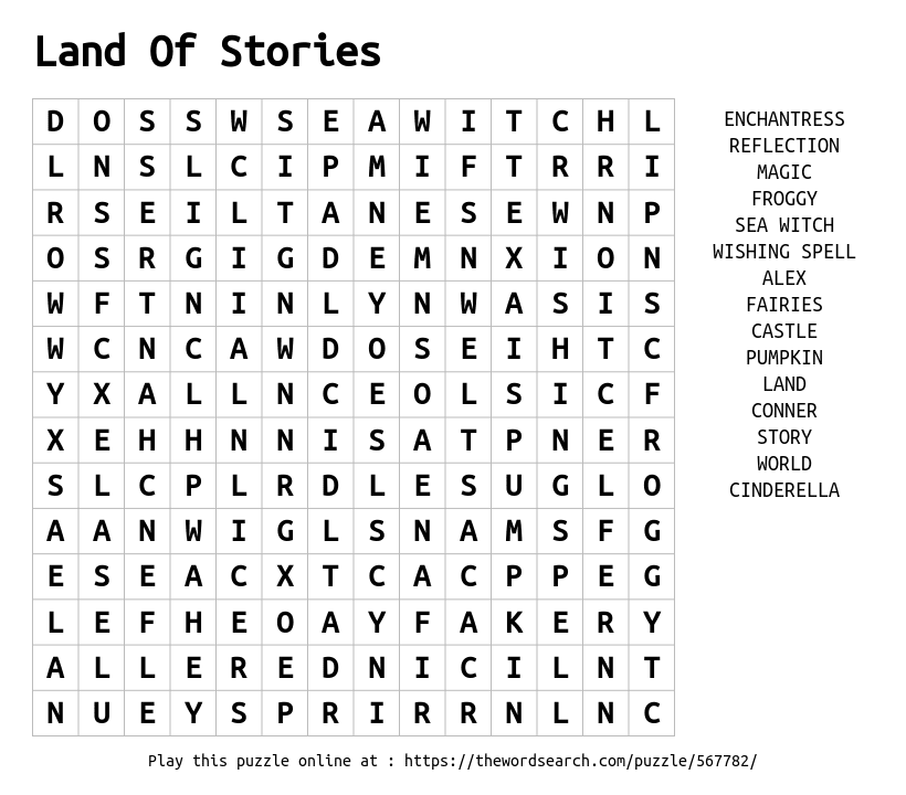 Download word search on land of stories