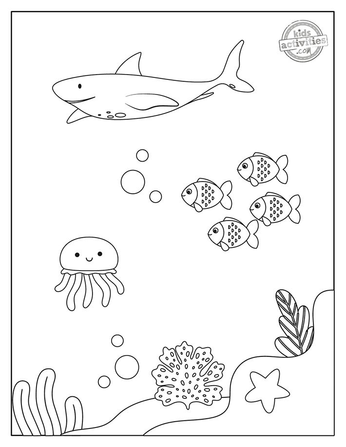 Under the sea coloring pages to print color under the sea drawings coloring pages sea drawing