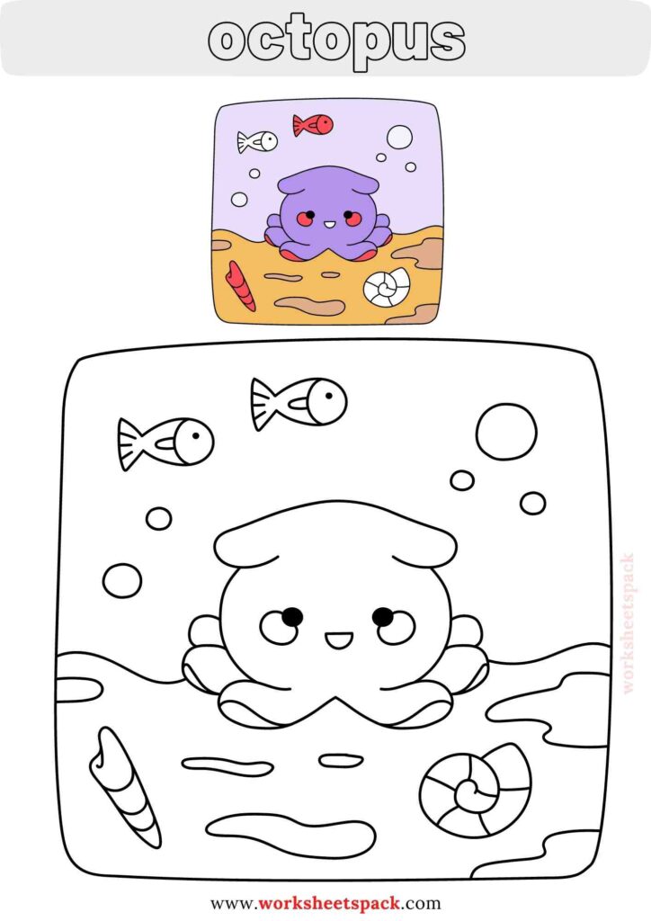 Free sea animals coloring pages