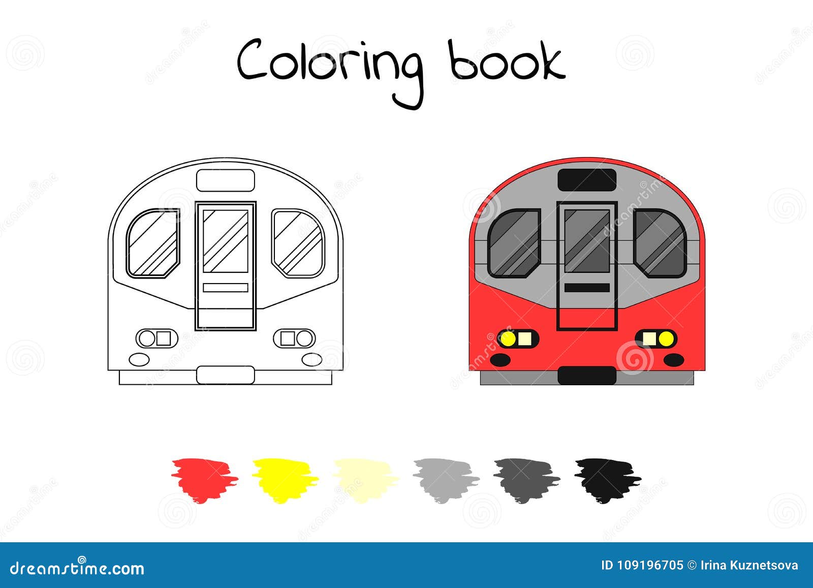 Coloring book for children vector illustration stock vector