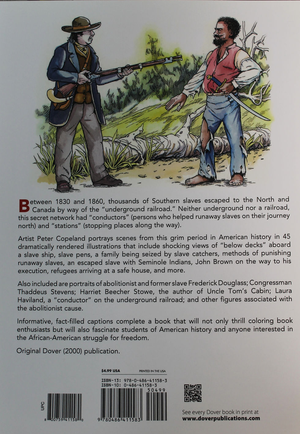 The story of the underground railroad coloring book