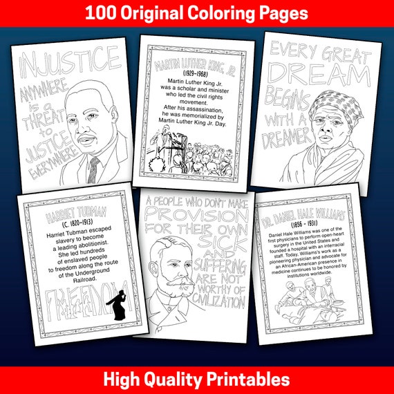 Best value black history month coloring pages instant