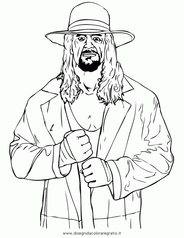 Printable undertaker coloring pages