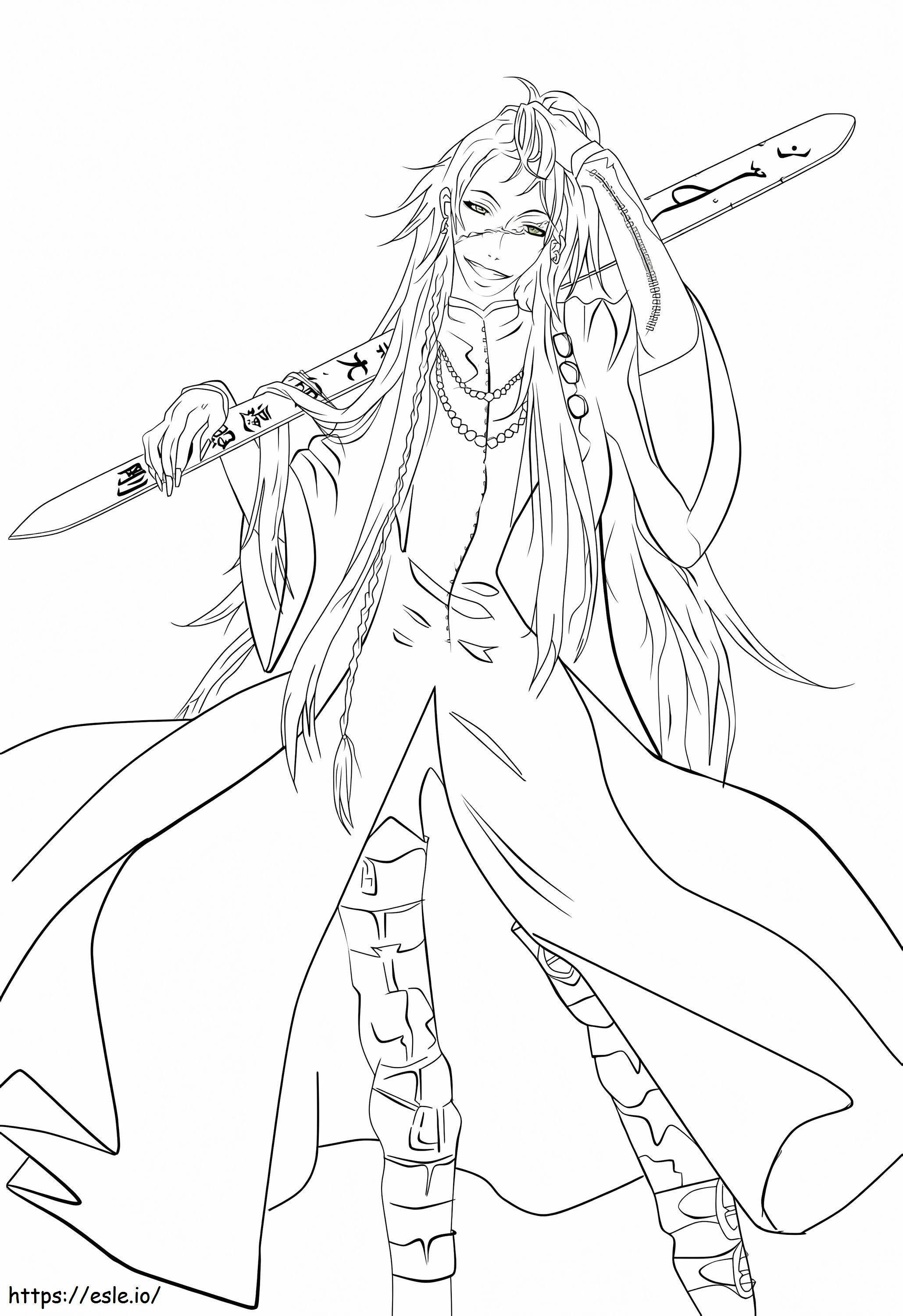 The black butler undertaker coloring page