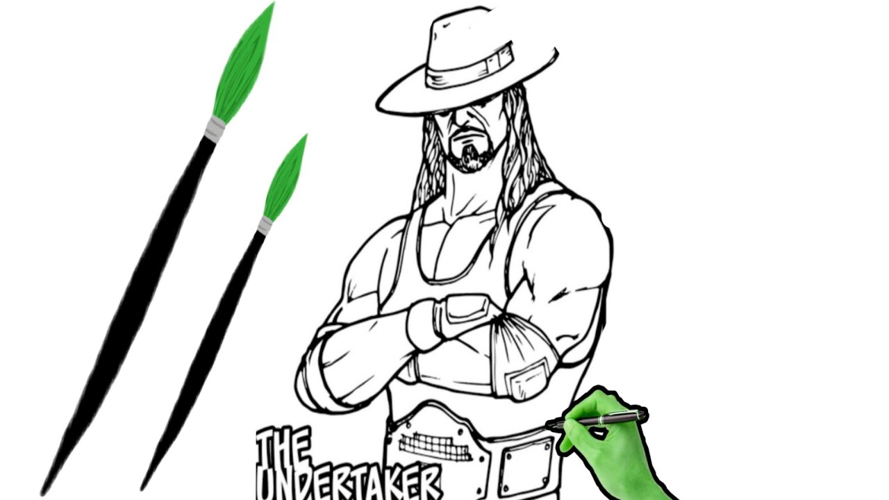 Drawing the undertaker wwe undertaker sketch how to draw undertaker drawing