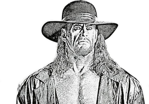 The undertaker ink drawing