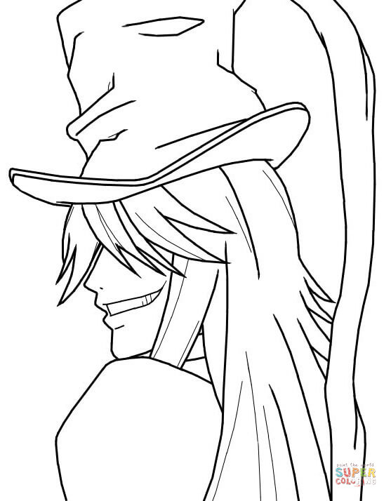 Undertaker from kuroshitsuji coloring page free printable coloring pages
